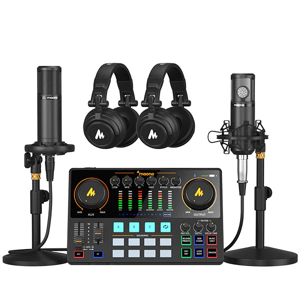 Two People Podcasting Equipment Bundle Recommend For Beginners